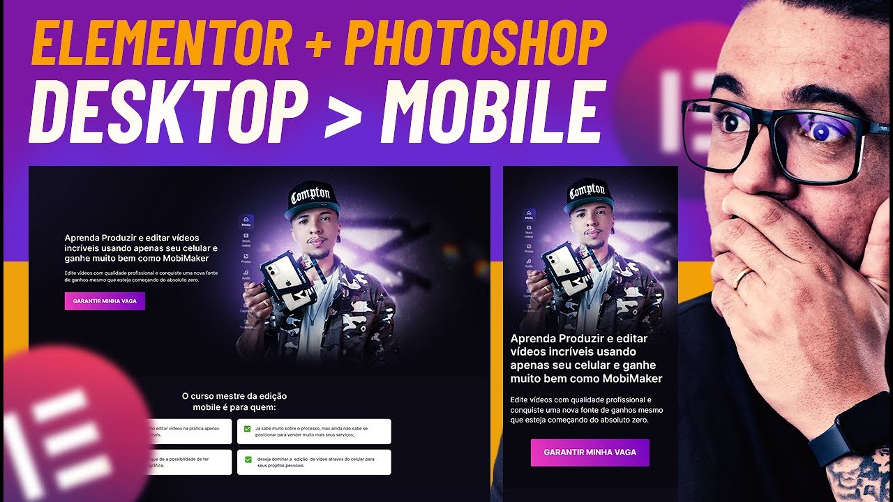 COMO CRIAR A VERSÃO MOBILE com ELEMENTOR e PHOTOSHOP