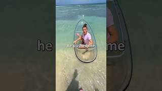 Download lagu Going in a Crystal Kayak to Over Come Fear of Ocean mp3