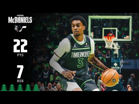 Jaden McDaniels With A Casual 22 Points In Win Over Jazz | 11.07.25