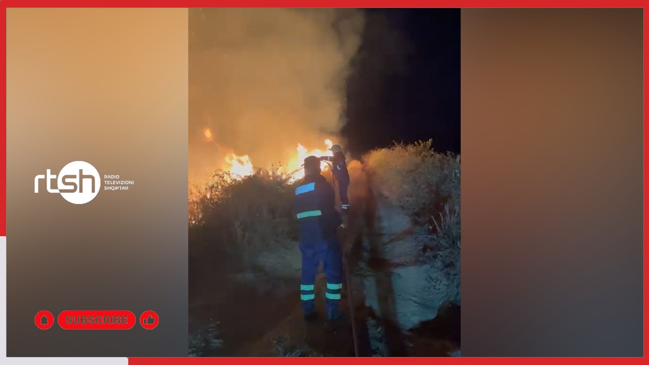 Zjarri në fushën e Lazaratit, zjarrfikësit neutralizojnë flakët që rrezikonin të përhapeshin për shkak të terrenit