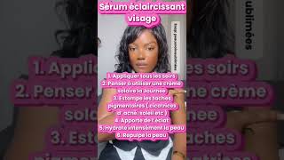 Quel serum visage eclairci la peau? #reels #skincare