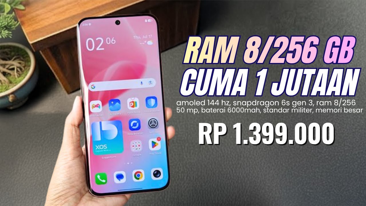 MENDING INI‼️RAM 8/256 GB, 6000MAH, 144 HZ AMOLED - HP 1 JUTAAN TERBAIK RAM 8/256 GB DI AKHIR 2025