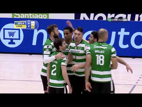 Resumo voleibol Sporting CP x MM Piyango Ankara