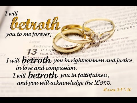 #34 Haftarah Bamidbar - GOD'S PLAN to woo Israel in LOVE and betroth her again in RIGHTEOUSNESS!