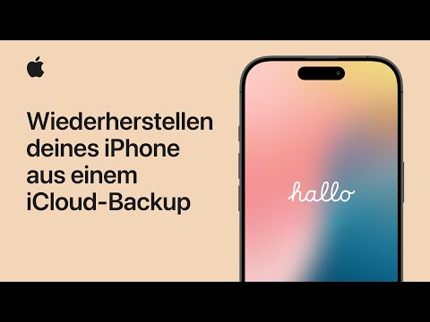 So stellst du dein iPhone aus einem iCloud Backup wieder her | Apple Support