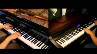 Download lagu Jiyuu no Tsubasa - Attack on Titan OP2 [Piano Duet with Tehishter] mp3