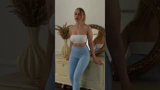 Velvetky - dámské bambusové legíny - pistáciová, velikost L/XL