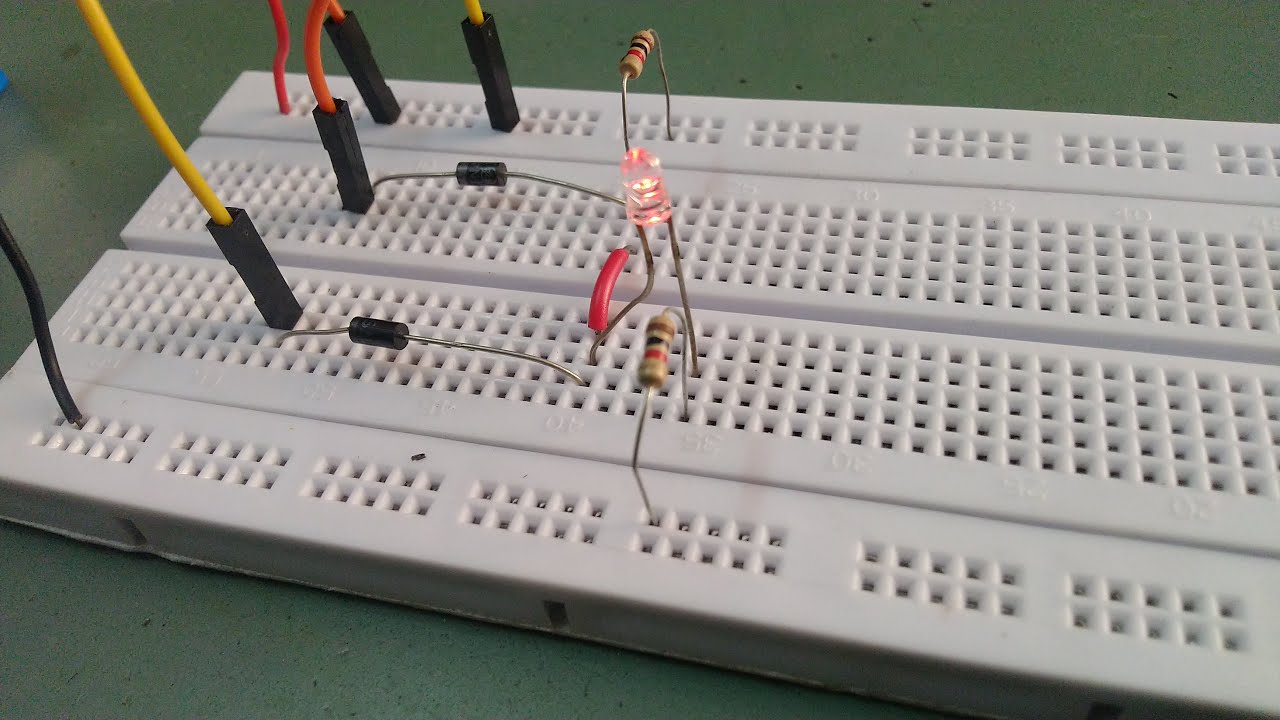 AND gate using diodes,Experiment