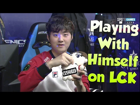 BANG PLAYING WITH HIMSELF ON LCK! - LoL Funny Stream Moments #60