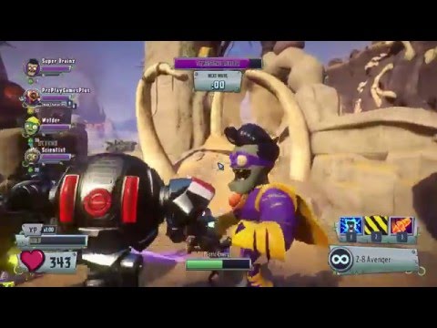 Plants vs. Zombies: Garden Warfare 2-  Super Duper Brainz Epic Boss Battle/Fight Gameplay