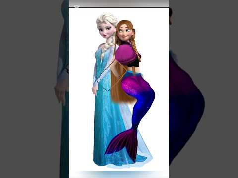 anna as a mermaid #disney#frozen#transformation#mermaid#digitalart#shorts#drawing#art#anna