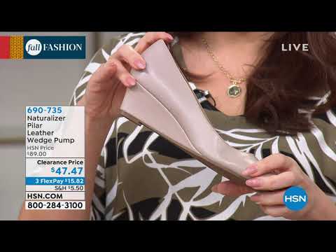 Naturalizer Pilar Leather Wedge Pump