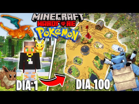 SOBREVIVI 100 DIAS EM UM ZOOLÓGICO DE POKEMON NO MINECRAFT HARDCORE O FILME