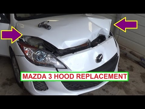 How to Remove or Replace the Hood on Mazda 3 in 1 MINUTE 2010 2011 2012 2013