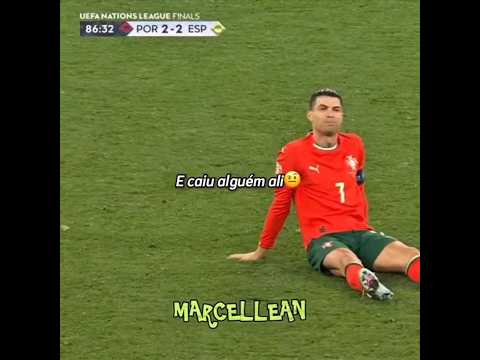 Pt. 1 - Bateu direto😰 #dublagem #cr7 #futebol #portugal🇵🇹 #final #penaltis #nationsleague