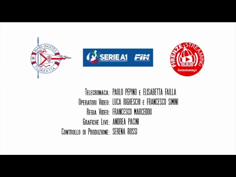 R.N.Florentia Vs Rapallo Pallanuoto Serie A1 Femminile 12^giornata