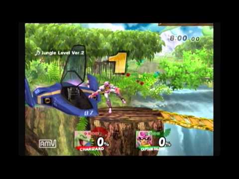 George (Charizard) vs. Lucy Freshmuffins (Zero Suit Samus, Captain Falcon)