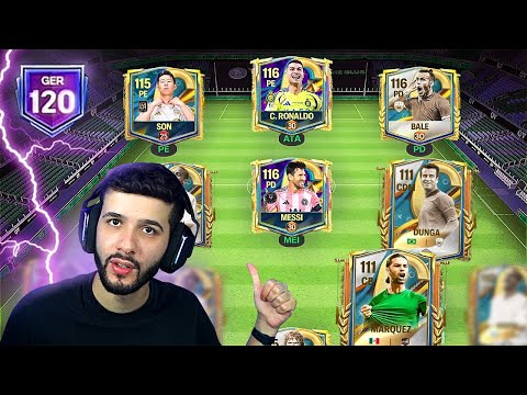 CHEGUEI NO GERAL MÁXIMO DO FC MOBILE 25?! MONTEI O MELHOR TIME DO JOGO! 🤩