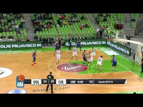 ABA Liga 2015/16 highlights: Cibona - Union Olimpija R17 (30.12.2015)