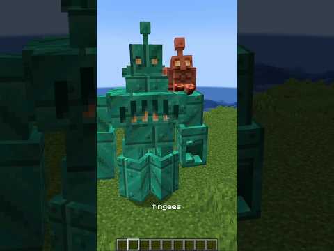 I added copper golems to #minecraft #cursedminecraft #minecraftmemes