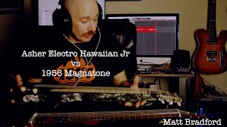 Video thumbnail for Asher Electro Hawaiian Jr. VS Vintage 50's Magnatone by Matt Bradford