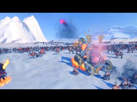 Norsca vs Warriors Of Chaos - 40000 Points, Epic Cinematic Battle, Total War: Warhammer 2