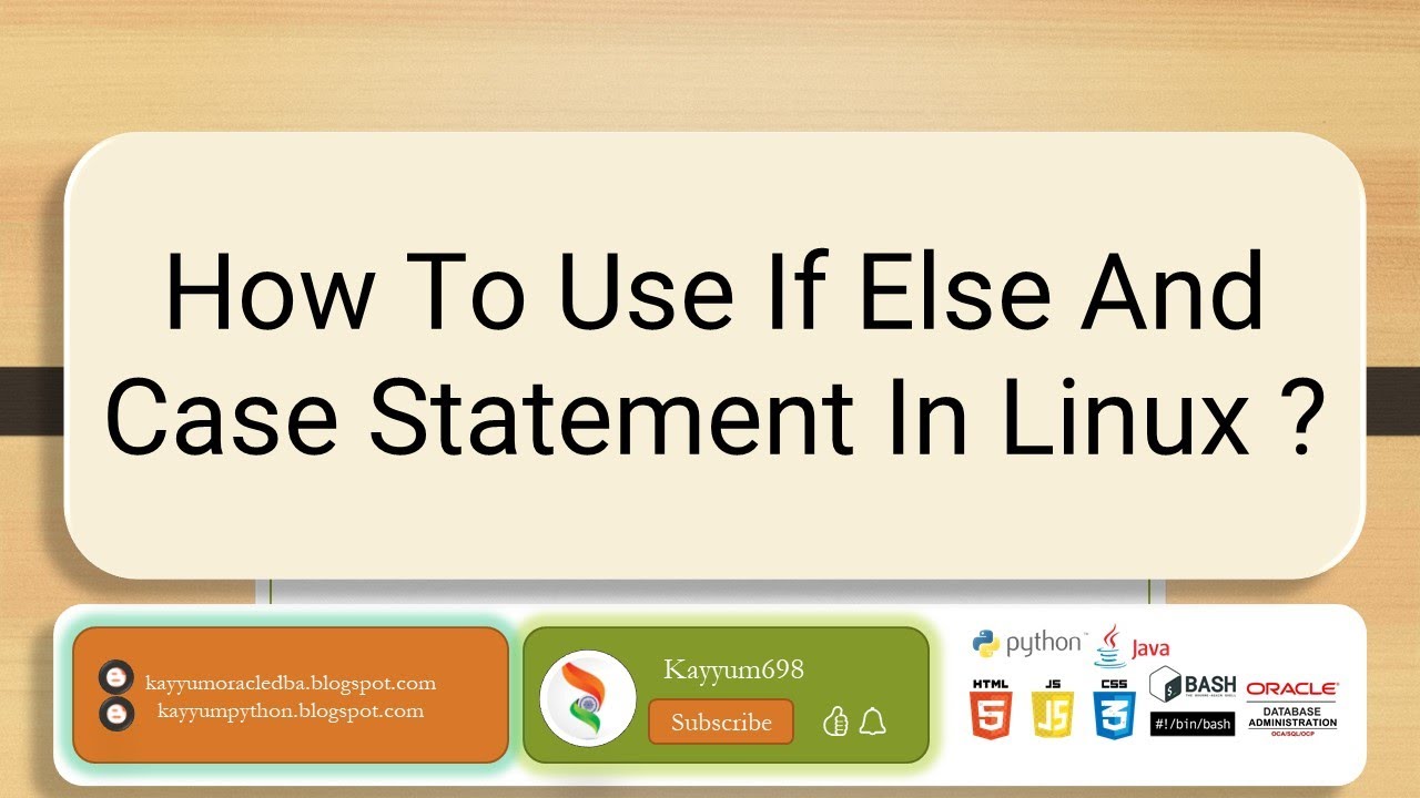 How To Use If Else And Case Statement In Linux ? #linux