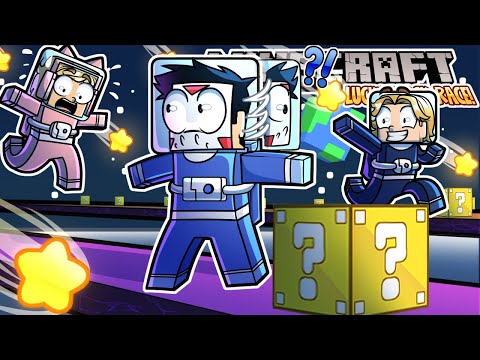 I created a MOON themed Lucky Block Race