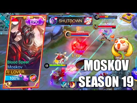 RAHASIA BUILD MOSKOV TERSAKIT SEASON 19, MUSUH AUTO KENA MENTAL WKWK - MOBILE LEGENDS