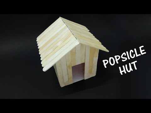 How to make a Popsicle stick house - Beautiful
