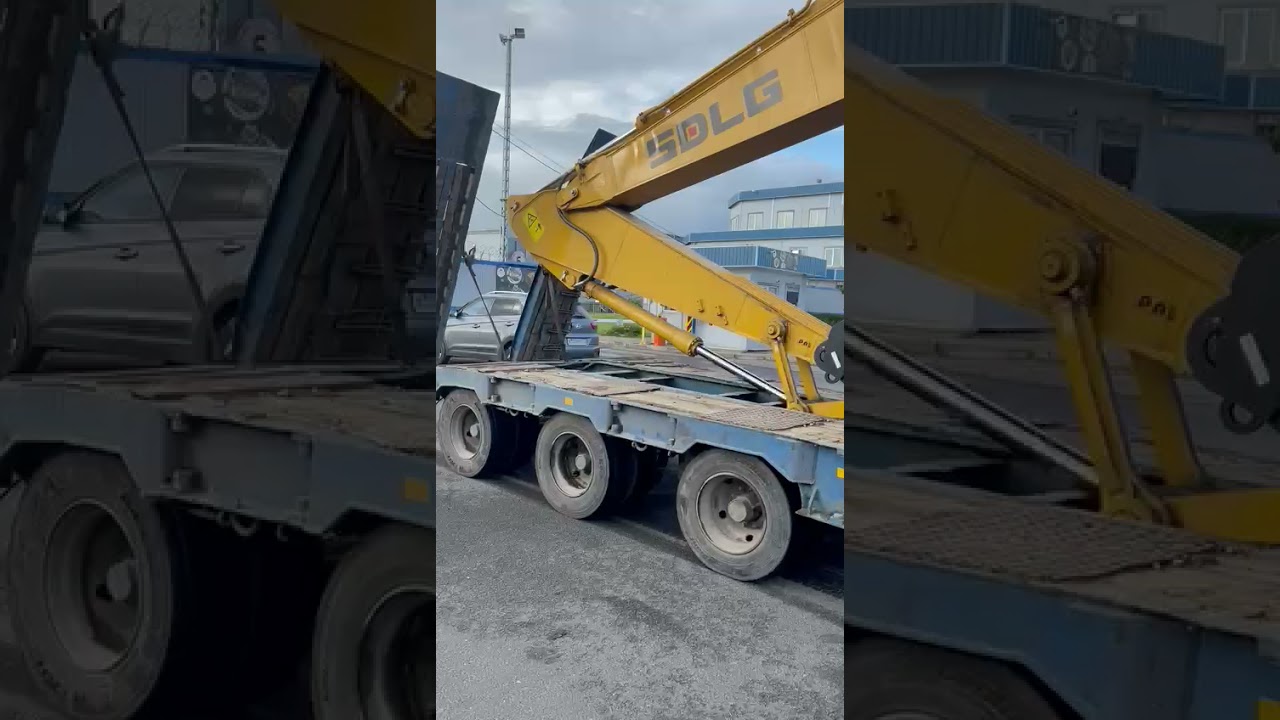 Перевозка гусеничного экскаватора на объект