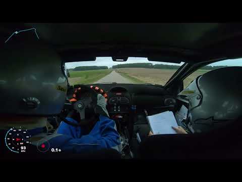 SKJS os Mirosławiec onboard RAJDOWE KRYTERIUM ORLIKA 2024 w Przasnyszu Peugeot 206