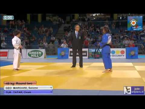 Judo 2013 European Championships U18 Tallinn: Margiani (GEO) - Tatar (TUR) [-48kg]