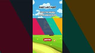 Guess The Animal by scrambled word Last Part  #quiz #quizee #animalsgames