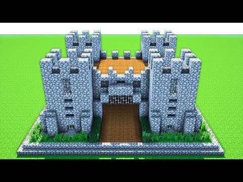 MINECRAFT: How to build a castle! (Tutorial) Survival Castle tutorial - Easy Build - PC, MCPE ect
