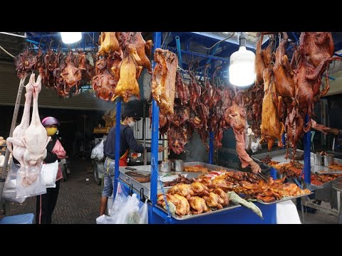 Amazing Grill Duck, Meat On The Street Near Phsa Chhouk Meas - Street Food @ Chhouk Meas Market