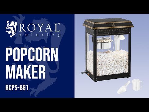 video - Popcorn Machine - black & gold