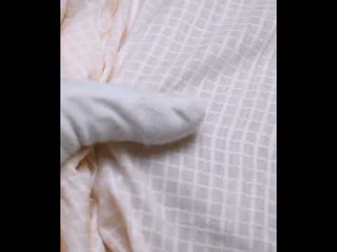 Check Light Pink Pure Cotton 92 GSM Handwoven Fabric — video