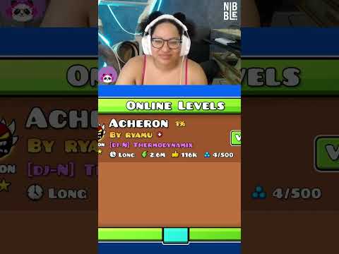 They tricked me into playing  #gaming #geometrydash #acheron