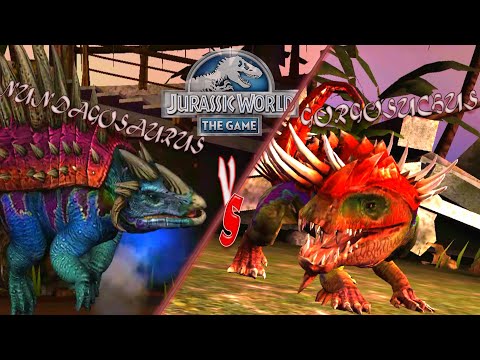 GORGOSUCHUS vs NUNDAGOSAURUS - JURASSIC WORLD THE GAME