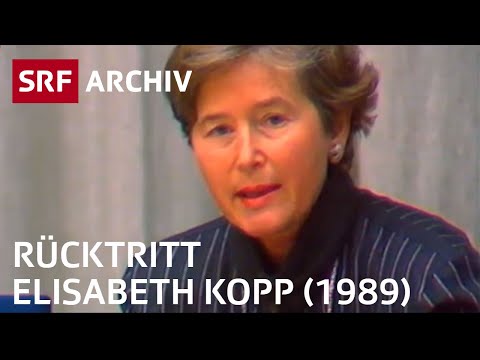 Rücktritt Bundesrätin Elisabeth Kopp (1989) | Politik-Geschichte Schweiz | SRF Archiv