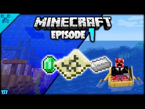 PythonMC - Minecraft Shipwreck Starter Base | Pythons World (Minecraft Survival Let's Play S3 1.14) | Episode 1