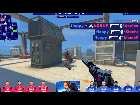 floppy insane 3 kills on pistol round against Astralis