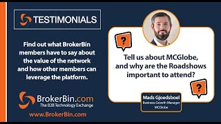BrokerBin Roadshow Testimonial - MCGlobe