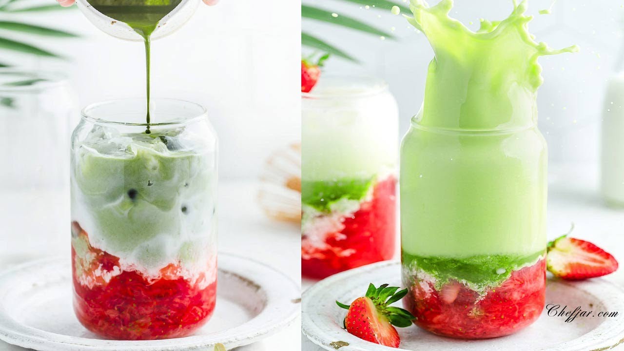 Strawberry Matcha Latte