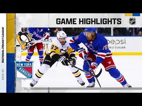 Penguins @ Rangers 3/18 | NHL Highlights 2023