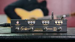 Video thumbnail for Acoustic Guitar Multi Effects Pedal Preamp DI Box Chorus Delay Reverb with XLR(Sonicake Sonic Wood) by SONICAKE