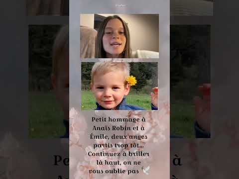 Petit hommage à Anaïs Robin et à Émile 🕊💫 #hommage #emile #anaisrobin #triste #angel