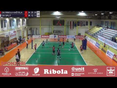 Superliga  6.Kolo OK Ribola Kaštela - OK Split   (Sponzorira HT)