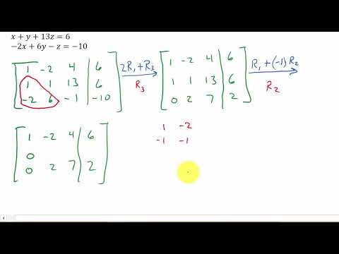 Solving a System of Equations Using Matrices